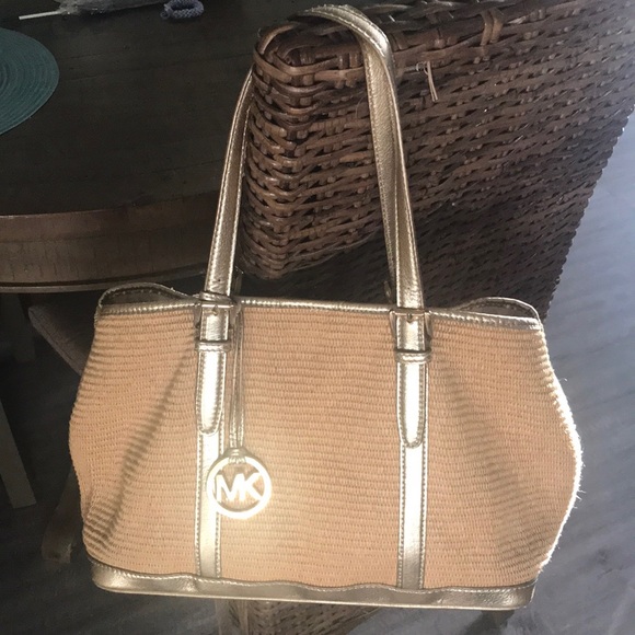 Handbags - Michael Kors straw purse/bag